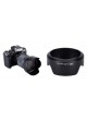JJC LH-60F Lens Hood for Canon EF-M 18-150mm f/3.5-6.3 IS STM, Replaces Canon EW-60F Lens Hood