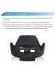 JJC LH-73BII Replacement Lens Hood for CANON 18-135mm IS STM , 17-85 Lens (EW-73B) CPL Design
