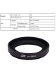 JJC  LH-EW52 Screw-in Metal Lens Hood Replaces Canon EW-52 for Canon RF 35mm f/1.8 Macro IS STM Lens Fits