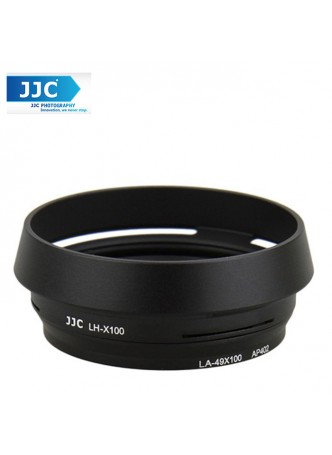 JJC LH-JX100 Metal Lens Hood Adapter Ring for Fujifilm X100 X100S X100T (Black)