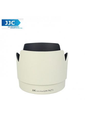 JJC LH-74(W)T White Lens Hood for Canon EF 70-200mm f/4L IS USM Camera Lens ( ET-74 )