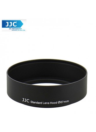 JJC LN-67s 67mm Metal Lens Hood Shade for Camera Lens (Universal Filter ) 