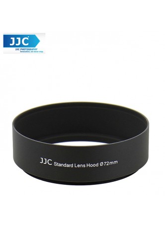 JJC LN-72s 72mm Metal Lens Hood Shade for Camera Lens (Universal Filter ) 