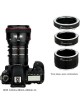JJC AET-CS(II) Automatic Extension Tube Lens 12/20/36 Auto Focus for Camera Lenses Canon EOS Body EF EF-S Mount 