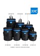JJC DLP-1II Water Resistant Deluxe Lens Pouch with Shoulder Strap fits Lens Size below 78 x 125mm