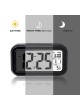 DELLY LED Digital Clock Time With sensor light , Calendar & Thermometer Alarm - Black