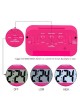 DELLY LED Digital Clock Time With sensor light  Calendar & Thermometer Alarm - Pink