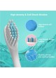 Delly Sonic Electric toothbrush Waterproof dupot bristles ultrasonic motor health -Black 