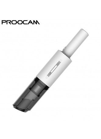 PROOCAM EP-8030W Handheld Car Vacuum Cleaner Wireless Rechargeable Super Suction Cordless Wet/Dry Auto white