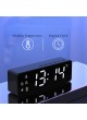PROOCAM B119-WH 6in1 Portable Wireless Bluetooth Speaker With Clock LED Display Screen FM Radio Alarm Temperature Free Hand Call WHITE