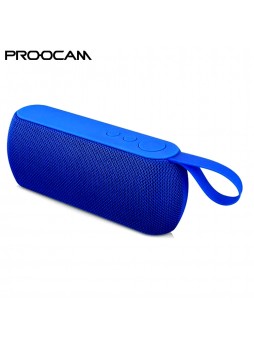 PROOCAM Q106-BLUE Wireless Portable Bluetooth Speaker Stereo Compatible TF Card FM Radio AUX Input Outdoor Blue