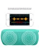 PROOCAM Q106-BLUE Wireless Portable Bluetooth Speaker Stereo Compatible TF Card FM Radio AUX Input Outdoor Blue