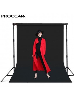 Proocam MM-660-BK 3 X 6 meter Non woven cloth background for photographer – Black