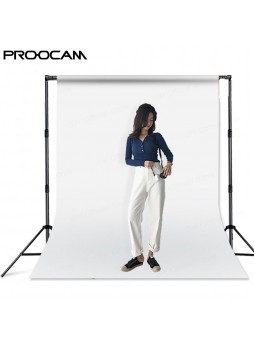 Proocam MM-660-WH 3 X 6 meter Non woven cloth background for photographer – White
