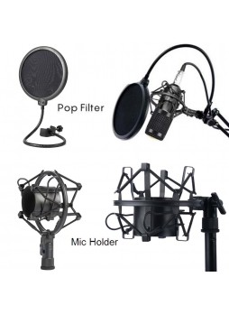 Proocam BM800 Microphone Vocal Stand Kit set Broadcast Condenser Studio Mic LIVE PC mobile phone