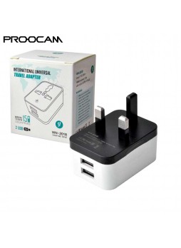 PROOCAM TVA-1 5V 2A USB Fast Charger MY UK Plug adapter quick charging travel adaptor portable Wall charger