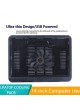 Proocam N-19 Foldable LED USB Laptop cooler Cooling Pads stand big fan laptop 14 inch game work