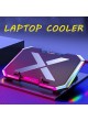 PROOCAM RB-Q8 Notebook RGB Cooler light led gaming game Pad 6 Fans 7 Levels Adjustable Laptop Stand