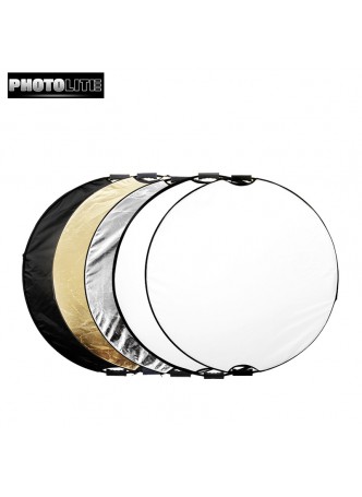 Photolite 110cm 5 in 1 Light Reflector with Bag - Translucent, Silver, Gold, White