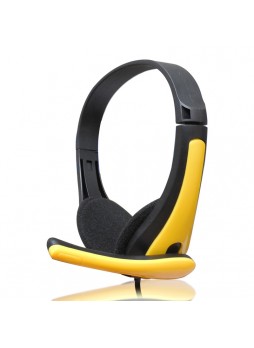 Proocam S-588YL Gaming headphone wired microphone bass 3.5mm jack -Yellow