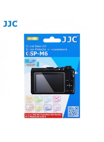 JJC GSP-M6 Tempered Optical Glass Camera Screen Protector 9H Hardness For Canon EOS M6 / PowerShot G7X Mark II / G9X Mark II / G5X
