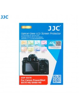 JJC GSP-SX70 Ultra-Thin 9H 2.5D Tempered Glass Clear LCD Screen Protector for Canon PowerShot SX70 Hs, SX60 Hs