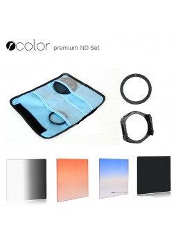 ZOMEI P-Color Premium Photo GND8 ND16 Sky Blue and Sunset Square Filter Set (Similar to Cokin P-series Filter)