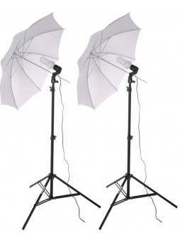 SE1 Studio Light Florescent Bulb - Umbrella Kit Set