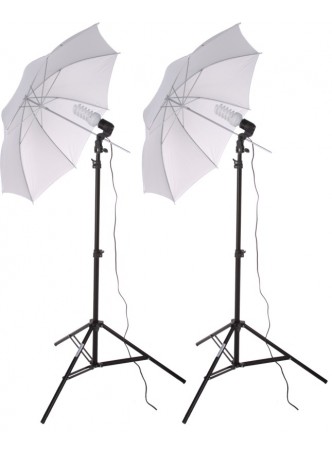 SE1 Studio Light Florescent Bulb - Umbrella Kit Set