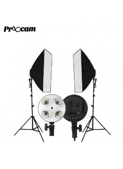 Proocam Continuous Lighting Studio Kit  Light stand softbox 50x70cm (1pair)