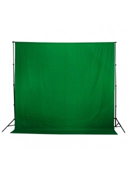 Plain Muslin Background Green (600x300cm)