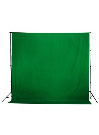 Plain Muslin Background Green (600x300cm)