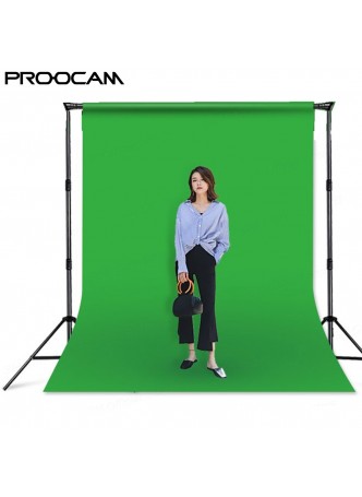 Proocam MM-340-GR 3 X 3 meter Non woven cloth background for photographer - Green