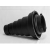 Snoot (98mm×260mm) with Honeycomb for Studio Strobe(Universal Bowen Mount)