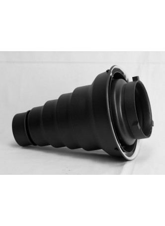 Snoot (98mm×260mm) with Honeycomb for Studio Strobe(Universal Bowen Mount)