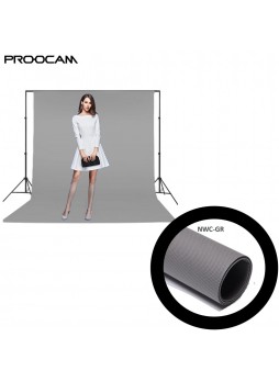 Proocam NWC-330-GR 3 X 3 meter Non woven cloth background for photographer - Grey