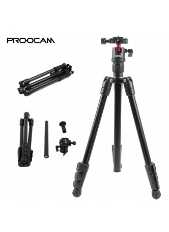 PROOCAM T-202 professional travel Tripod for DSLR camera live broadcast