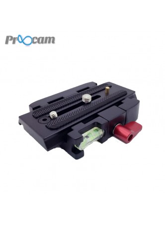 Proocam QLP-2 Quick release plate with Base for tripod Camera (Competitble for Manfrotto 577 )