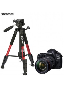 Zomei Q111 Portable Pro Camera Travel Tripod Lightweight Stand for DSLR Morroless camera RED