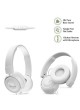 JBL T450 Pure Bass Sound with 1-Button Remote and Microphone On-Ear Headphones (White)