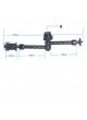 Proocam MVD-01 with 11" Magic Arm Medium Dolly video Skater Wheel Rolling Black For DSLR Camera Camcorder