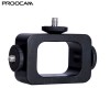 Proocam SQS-3 Adjustable Camera phone Triple Hot Shoe Base Mount Flash Holder Light LED Microphone Lamp Stand Bracket 