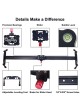 SUPEN VS-08 80CM video Slider for Camera 