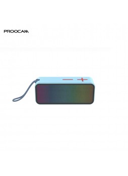 Proocam B5-Blue Bluetooth RGB LED Lights Speaker portable micro sd card usb