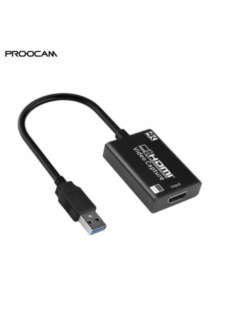 PROOCAM HVC Video 1080P 4K HDMI Game Capture Card HD Camera Recording Live Streaming