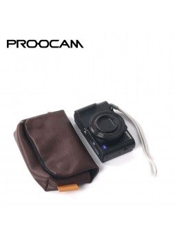 PROOCAM M-12K leather case camera brown bag