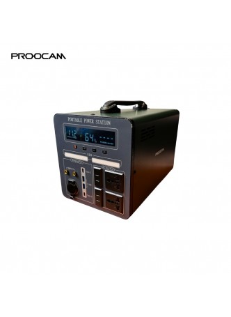 PROOCAM PS-600 600WATT Outdoor power station with plug and usb