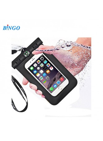 Bingo 6 inch for Iphone 6 Plus Waterproof Case WP-6BK -Black 